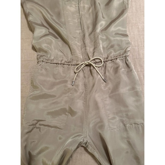 Atm Anthony Thomas Melillo Micro Twill Jogger Jumpsuit in Willow Bark - Picture 8 of 13